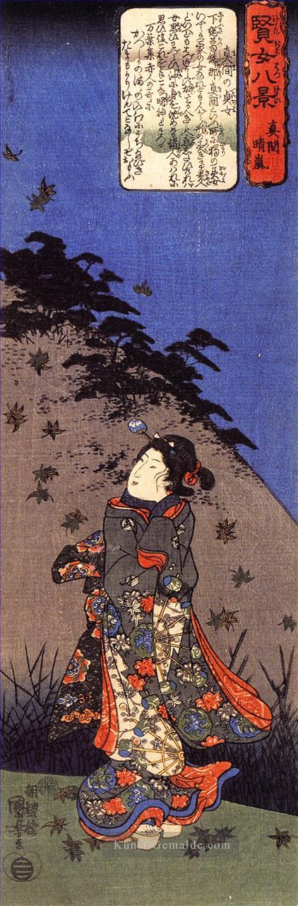 Die kämliche Frau von Katsushika Utagawa Kuniyoshi Ukiyo e Ölgemälde